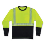 Load image into Gallery viewer, Glowear 8281bk Class 2 Long Sleeve Shirt With Black Bottom, Polyester, 5x-large, Lime, Ships In 1-3 Business Days