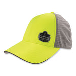 Load image into Gallery viewer, Glowear 8931 Reflective Stretch-fit Hat, Cotton/polyester, Ergodyne Logo, Small/med, Hi-vis Lime, Ships In 1-3 Business Days