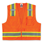 Load image into Gallery viewer, Glowear 8248z Class 2 Two-tone Surveyors Zipper Vest, Polyester, Small/medium, Orange, Ships In 1-3 Business Days