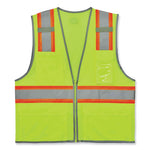 Load image into Gallery viewer, Glowear 8246z Class 2 Two-tone Mesh Reflective Binding Zipper Vest, Polyester, Small/medium, Lime, Ships In 1-3 Business Days