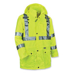 Load image into Gallery viewer, Glowear 8365 Class 3 Hi-vis Rain Jacket, Polyester, 5x-large, Lime, Ships In 1-3 Business Days