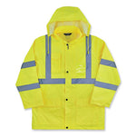 Load image into Gallery viewer, Glowear 8366 Class 3 Lightweight Hi-vis Rain Jacket, Polyester, 5x-large, Lime, Ships In 1-3 Business Days
