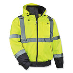 Load image into Gallery viewer, Glowear 8379 Class 3 Hi-vis Fleece Lined Bomber Jacket, Lime, 4x-large, Ships In 1-3 Business Days