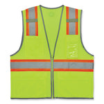 Load image into Gallery viewer, Glowear 8246z-s Single Size Class 2 Two-tone Mesh Vest, Polyester, 2x-large, Lime, Ships In 1-3 Business Days