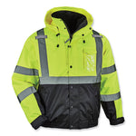 Load image into Gallery viewer, Glowear 8381 Class 3 Hi-vis 4-in-1 Quilted Bomber Jacket, Lime, 3x-large, Ships In 1-3 Business Days