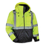 Load image into Gallery viewer, Glowear 8377 Class 3 Hi-vis Quilted Bomber Jacket, Lime, Small, Ships In 1-3 Business Days