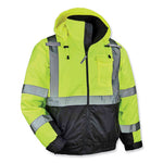 Load image into Gallery viewer, Glowear 8377 Class 3 Hi-vis Quilted Bomber Jacket, Lime, Large, Ships In 1-3 Business Days