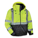 Load image into Gallery viewer, Glowear 8377 Class 3 Hi-vis Quilted Bomber Jacket, Lime, X-large, Ships In 1-3 Business Days