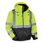 Load image into Gallery viewer, Glowear 8377 Class 3 Hi-vis Quilted Bomber Jacket, Lime, 2x-large, Ships In 1-3 Business Days