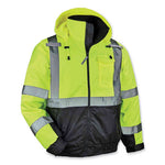 Load image into Gallery viewer, Glowear 8377 Class 3 Hi-vis Quilted Bomber Jacket, Lime, 4x-large, Ships In 1-3 Business Days