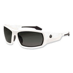 Load image into Gallery viewer, Skullerz Odin Safety Glasses, White Nylon Impact Frame, Smoke Polycarbonate Lens, Ships In 1-3 Business Days