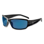 Load image into Gallery viewer, Skullerz Thor Safety Glasses, Black Nylon Impact Frame, Blue Mirror Polycarbonate Lens, Ships In 1-3 Business Days