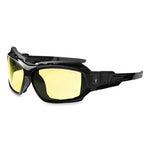 Load image into Gallery viewer, Skullerz Loki Safety Glasses/goggles, Black Nylon Impact Frame, Yellow Polycarbonate Lens, Ships In 1-3 Business Days