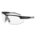 Load image into Gallery viewer, Skullerz Skoll Safety Glasses, Matte Black Nylon Impact Frame, Clear Polycarbonate Lens, Ships In 1-3 Business Days