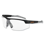 Load image into Gallery viewer, Skullerz Skoll Safety Glasses, Matte Black Nylon Impact Frame, Anti-fog Clear Polycarbonate Lens, Ships In 1-3 Business Days