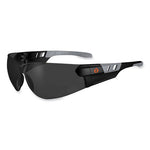 Load image into Gallery viewer, Skullerz Saga Frameless Safety Glasses, Matte Black Nylon Impact Frame, Smoke Polycarbonate Lens, Ships In 1-3 Business Days