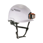Load image into Gallery viewer, Skullerz 8975led Class C Safety Helmet W/8981 Universal Led Headlamp, 6-pt Ratchet Susp, White, Ships In 1-3 Business Days