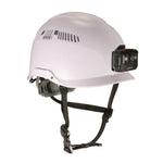 Load image into Gallery viewer, Class C Safety Helmet With Led Light And Adjustable Venting, 6-point Rachet Suspension, White, Ships In 1-3 Business Days
