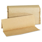 Load image into Gallery viewer, Folded Paper Towels, Multifold, 9 X 9.45, Natural, 250 Towels/pack, 16 Packs/carton
