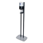 Load image into Gallery viewer, Es6 Hand Sanitizer Floor Stand With Dispenser, 1,200 Ml, 13.5 X 5 X 28.5, Graphite/silver