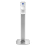 Load image into Gallery viewer, Messenger Es6 Floor Stand With Dispenser, 1,200 Ml, 13.16 X 16.63 X 51.57, Silver/white