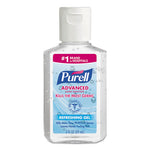 Load image into Gallery viewer, Advanced Hand Sanitizer Refreshing Gel, 2 Oz, Flip-cap Bottle, Clean Scent, 24/carton