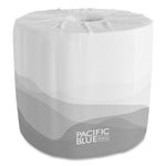 Load image into Gallery viewer, Pacific Blue Basic Bathroom Tissue, Septic Safe, 1-ply, White, 1,210 Sheets/roll, 80 Rolls/carton