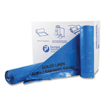 Load image into Gallery viewer, Draw-tuff Institutional Draw-tape Can Liners, 30 Gal, 1 Mil, 30.5" X 40", Blue, 25 Bags/roll, 8 Rolls/carton
