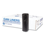 Load image into Gallery viewer, High-density Commercial Can Liners, 16 Gal, 6 Mic, 24" X 33", Black, 50 Bags/roll, 20 Interleaved Rolls/carton