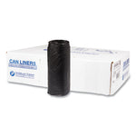Load image into Gallery viewer, High-density Commercial Can Liners, 16 Gal, 8 Mic, 24" X 33", Black, 50 Bags/roll, 20 Interleaved Rolls/carton