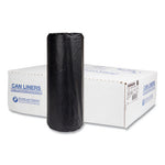 Load image into Gallery viewer, High-density Commercial Can Liners, 60 Gal, 22 Mic, 38" X 60", Black, 25 Bags/roll, 6 Interleaved Rolls/carton