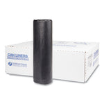 Load image into Gallery viewer, High-density Commercial Can Liners, 45 Gal, 16 Mic, 40" X 48", Black, 25 Bags/roll, 10 Interleaved Rolls/carton