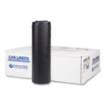 Load image into Gallery viewer, High-density Commercial Can Liners, 45 Gal, 22 Mic, 40" X 48", Black, 25 Bags/roll, 6 Interleaved Rolls/carton
