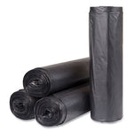 Load image into Gallery viewer, High-density Commercial Can Liners, 60 Gal, 22 Mic, 43" X 48", Black, 25 Bags/roll, 6 Interleaved Rolls/carton