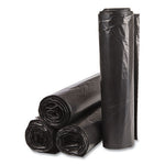 Load image into Gallery viewer, High-density Commercial Can Liners Value Pack, 45 Gal, 19 Mic, 40" X 46", Black, 25 Bags/roll, 6 Interleaved Rolls/carton