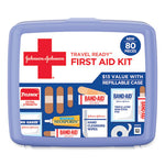 Load image into Gallery viewer, Red Cross Travel Ready Portable Emergency First Aid Kit, 80 Pieces, Plastic Case