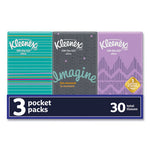 Load image into Gallery viewer, On The Go Packs Facial Tissues, 3-ply, White, 10 Sheets/pouch, 3 Pouches/pack, 36 Packs/carton
