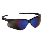 Load image into Gallery viewer, Nemesis Safety Glasses, Black Frame, Blue Mirror Lens