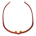 Load image into Gallery viewer, Equalizer Safety Glasses, Red Frames, Amber/yellow Lens, 12/box