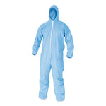 Load image into Gallery viewer, A65 Zipper Front Flame-resistant Hooded Coveralls, Elastic Wrist And Ankles, X-large, Blue, 25/carton
