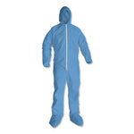 Load image into Gallery viewer, A65 Zipper Front Hood And Boot Flame-resistant Coveralls, Elastic Wrist And Ankles, 2x-large,blue, 25/carton