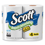 Load image into Gallery viewer, Rapid-dissolving Toilet Paper, Bath Tissue, Septic Safe, 1-ply, White, 231 Sheets/roll, 4/rolls/pack, 12 Packs/carton