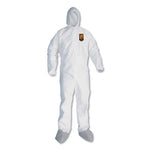 Load image into Gallery viewer, A45 Liquid And Particle Protection Surface Prep/paint Coveralls, Large, White, 25/carton