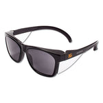 Load image into Gallery viewer, Maverick Safety Glasses, Black, Polycarbonate Frame, Smoke Lens, 12/box