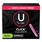 Load image into Gallery viewer, U By Kotex Click Compact Tampons, Regular, 32/pack