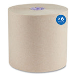 Load image into Gallery viewer, Essential 100% Recycled Fiber Hard Roll Towel, 1-ply, 8" X 700 Ft, 1.75" Core, Brown, 6 Rolls/carton