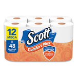 Load image into Gallery viewer, Comfortplus Toilet Paper, Mega Roll, Septic Safe, 1-ply, White, 425 Sheets/roll, 12 Rolls/pack