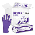 Load image into Gallery viewer, Purple Nitrile Exam Gloves, 242 Mm Length, Large, Purple, 1,000/carton