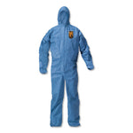 Load image into Gallery viewer, A20 Elastic Back Wrist/ankle Hooded Coveralls, Large, Blue, 24/carton