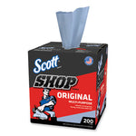 Load image into Gallery viewer, Shop Towels, Pop-up Box, 1-ply, 9 X 12, Blue, 200/box, 8 Boxes/carton